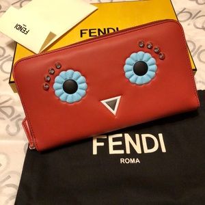 fendi face wallet
